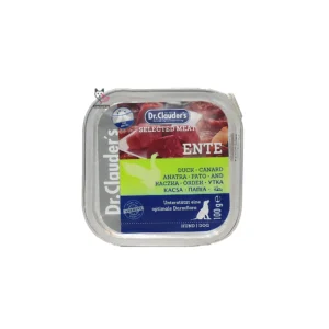 کنسرو سگ Dr. Clauder’s مدل Selected Meat – طعم لذیذ اردک (100 گرمی)
