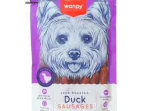 تشویقی سگ ونپی (Wanpy) مدل Duck Sausages (سوسیس اردک) – ۱۰۰ گرم