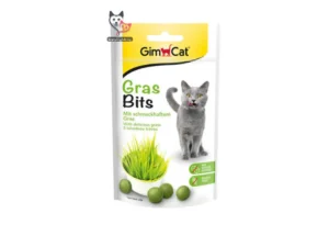 تشویقی علف گربه جیم‌کت (GimCat) مدل Gras Bits - کمک به سلامت گوارش و دفع هربال
