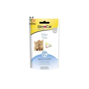 قرص تقویت رشد بچه‌گربه جیم‌کت (GimCat) مدل Kitten Tabs - پشتیبانی از رشد و سلامت