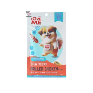 تشویقی مدادی سگ Love Me با طعم مرغ گریل شده (Grilled Chicken) – ۸۰ گرم