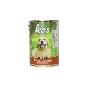 غذای کنسروی سگ بالغ Leo’s – طعم گوسفند (400 گرم)