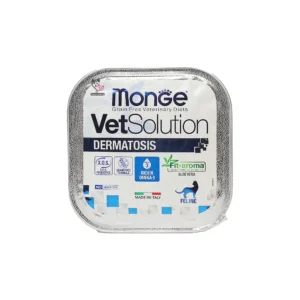 کنسرو درمانی گربه Monge VetSolution Dermatosis – حمایت تخصصی از سلامت پوست، مو و کاهش حساسیت‌های درماتولوژیک