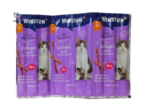 تشویقی مدادی گربه وینستون (Winston) طعم مرغ، جگر و علف گربه