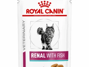 پوچ درمانی گربه رویال کنین مدل Renal with Fish - وزن ۸۵ گرمی