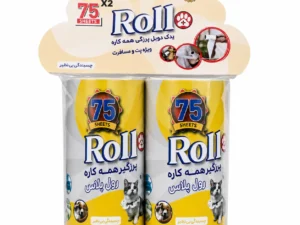 پرزگیر سایز کوچک رولی همه کاره رول پلاس (Roll Plus) - بسته دوقلو (۷۵ برگ)