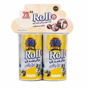 پرزگیر سایز کوچک رولی همه کاره رول پلاس (Roll Plus) - بسته دوقلو (۷۵ برگ)