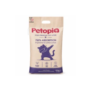 خاک گربه پتوپیا پرمیوم (Petopia High-Premium Cat Litter) کلامپینگ 10 کیلوگرمی