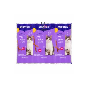 تشویقی مدادی گربه وینستون (Winston) طعم مرغ و اردک - بسته ۱۰ عددی
